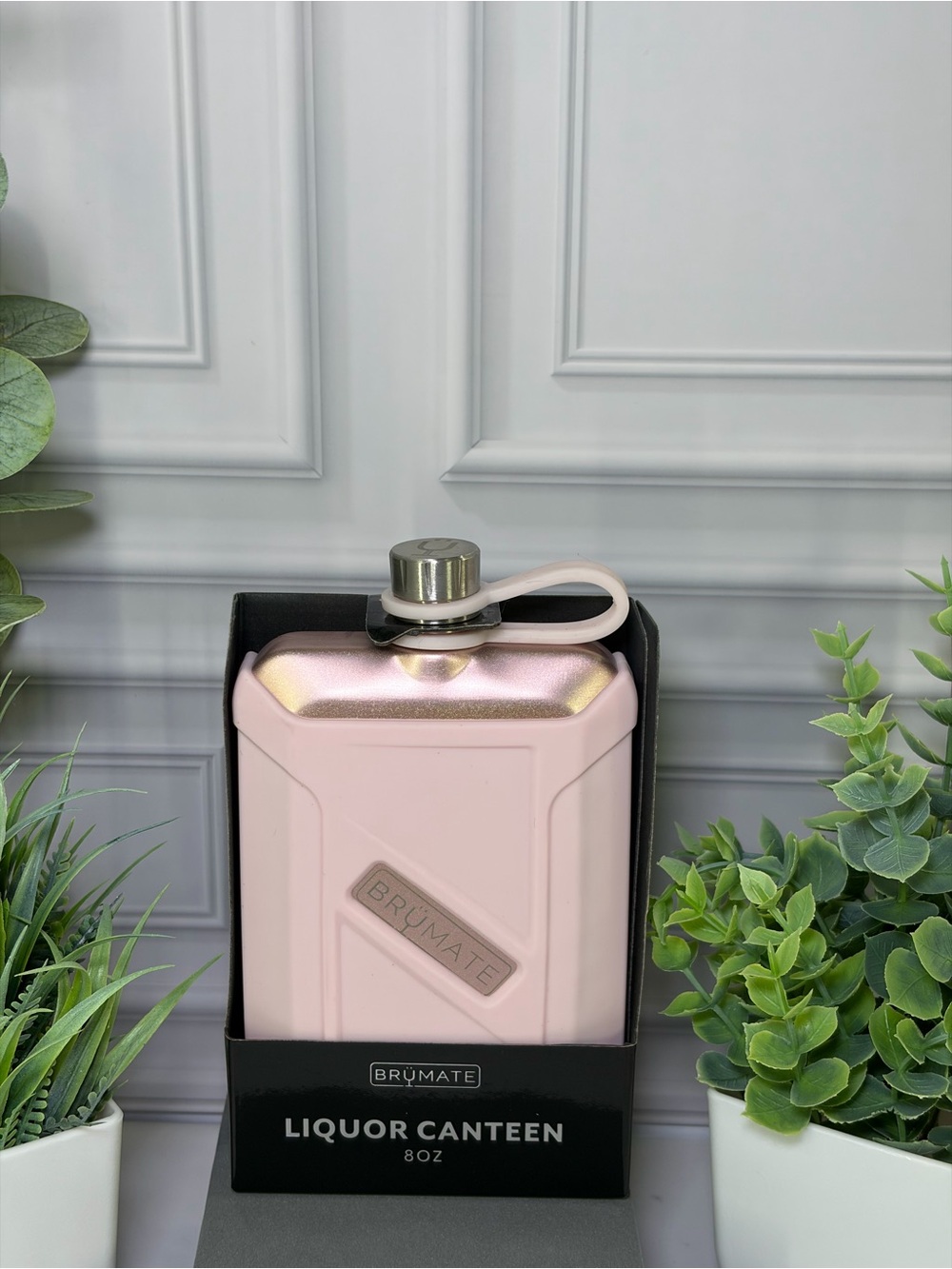 Brumate Glitter Rose Gold 8oz Canteen BNIB